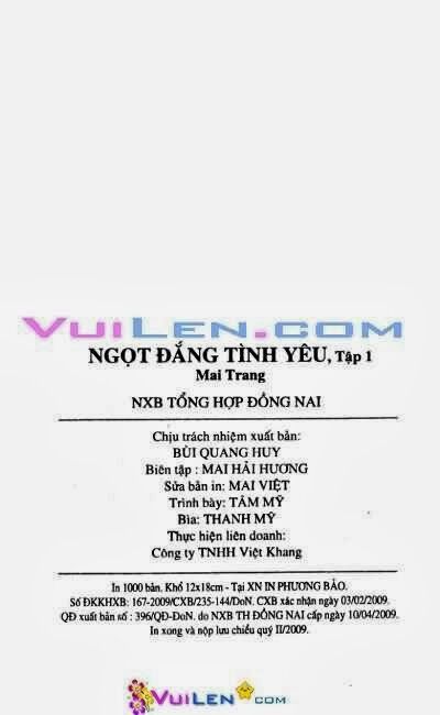 Ngọt đắng tình yêu: Chapter 1