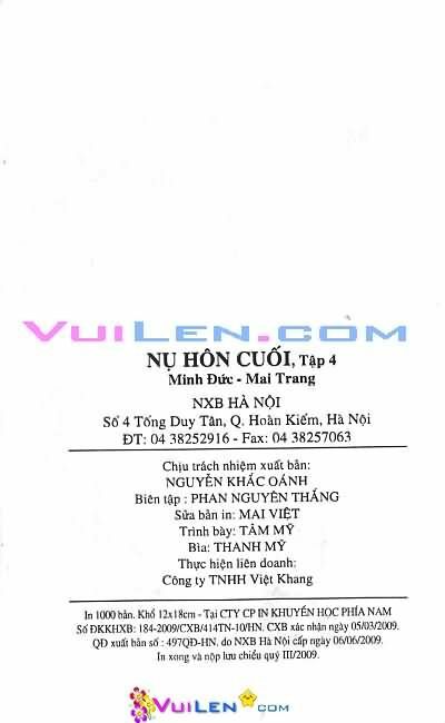 Nụ Hôn Cuối: Chapter 32