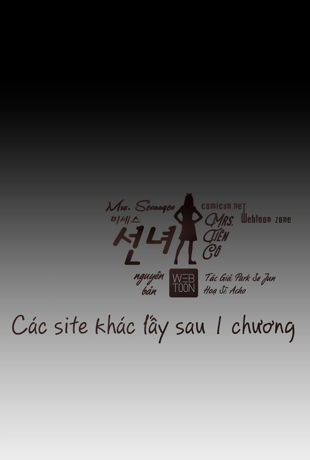 Mrs. Seonnyeo | Mrs. Tiên Cô: Chapter 0