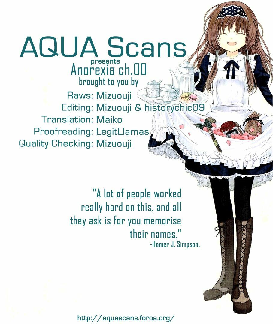 Anorexia - Shikabane Hanako wa Kyoshokushou: Chapter 0