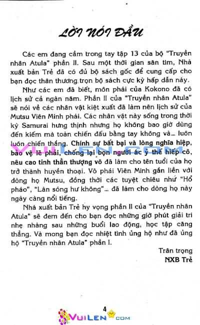 Truyền Nhân Atula Phần II: Chapter 13