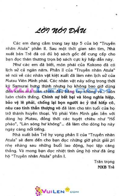 Truyền Nhân Atula Phần II: Chapter 5