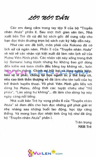 Truyền Nhân Atula Phần II: Chapter 9