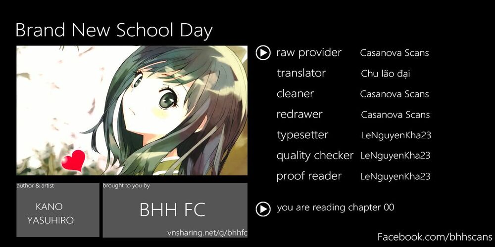 Brand New School Day: Chapter 0: [Oneshot]