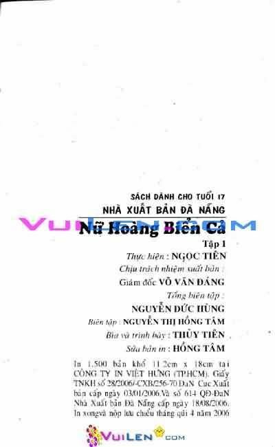 Nữ hoàng biển cả: Chapter 1