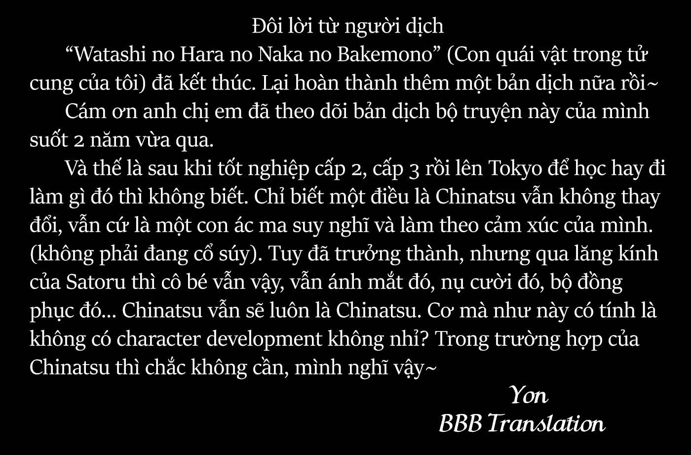 Con quái vật trong tử cung của tôi: Chapter 60