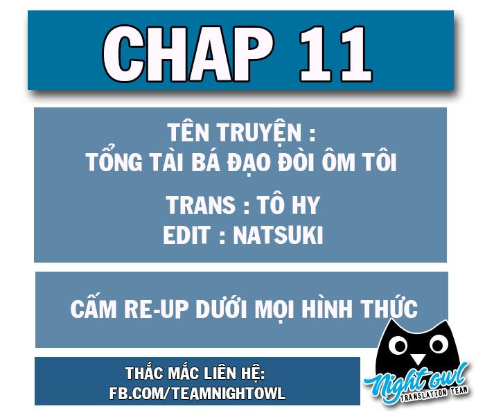 Tổng Tài Bá Đạo Cầu Ôm Ôm: Chapter 11