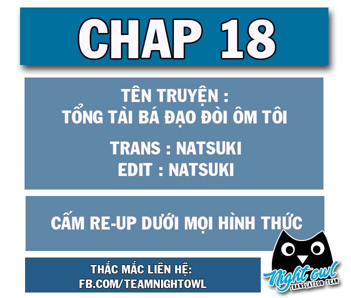 Tổng Tài Bá Đạo Cầu Ôm Ôm: Chapter 18