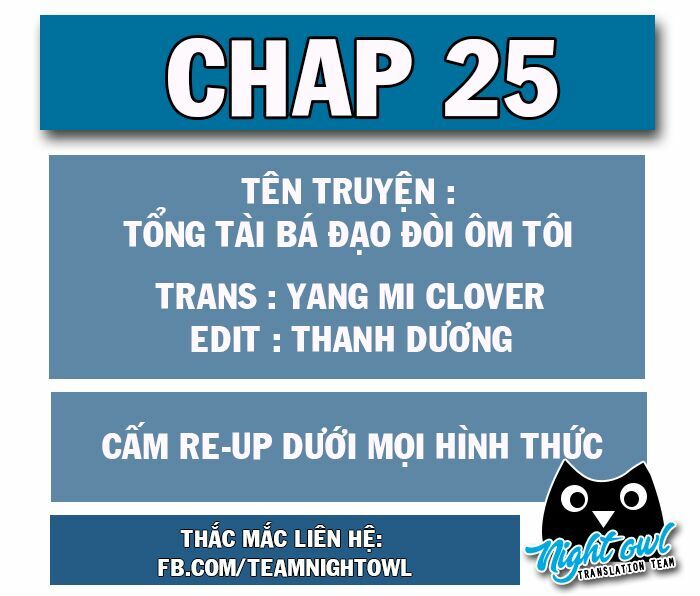 Tổng Tài Bá Đạo Cầu Ôm Ôm: Chapter 25