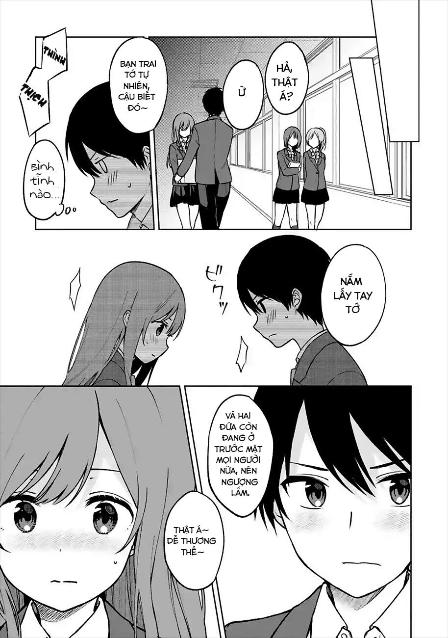When I Rescued a Beautiful Girl Who Was About to Be Mol*sted, It Was My Childhood Friend: Chapter 14: - Tay trong tay với Takamori-kun