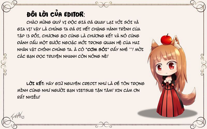 Ookami to Koushinryou: Chapter 80