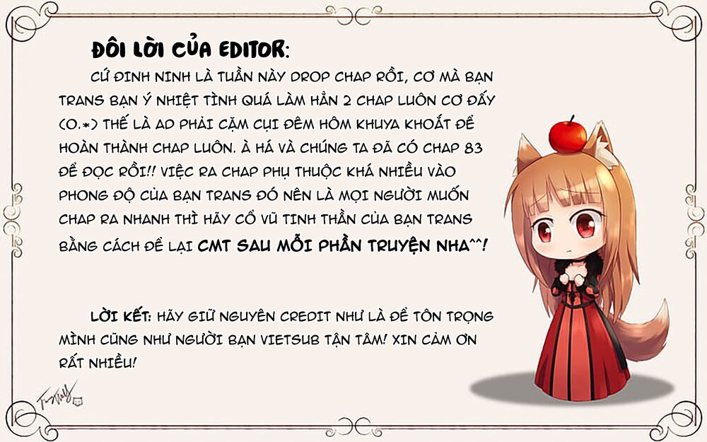 Ookami to Koushinryou: Chapter 83
