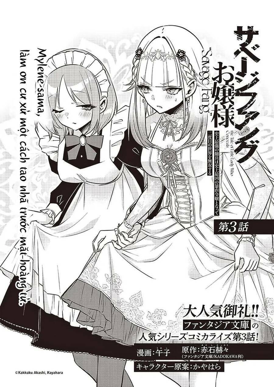 Savage Fang Ojou-sama: Shijou Saikyou No Youhei Wa Shijou Saikyou No Bougyaku Reijou To Natte Ni Dome No Sekai O Musou Suru: Chapter 3