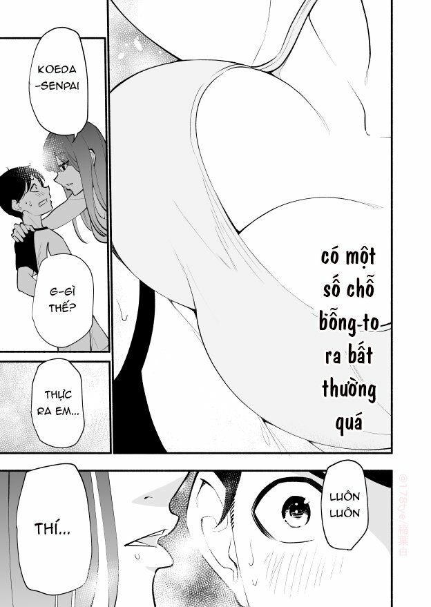 Koushinchou no Kouhai (♀) to Teishinchou no Senpai (♂) ga Renai ni Hatten suru made: Chapter 16