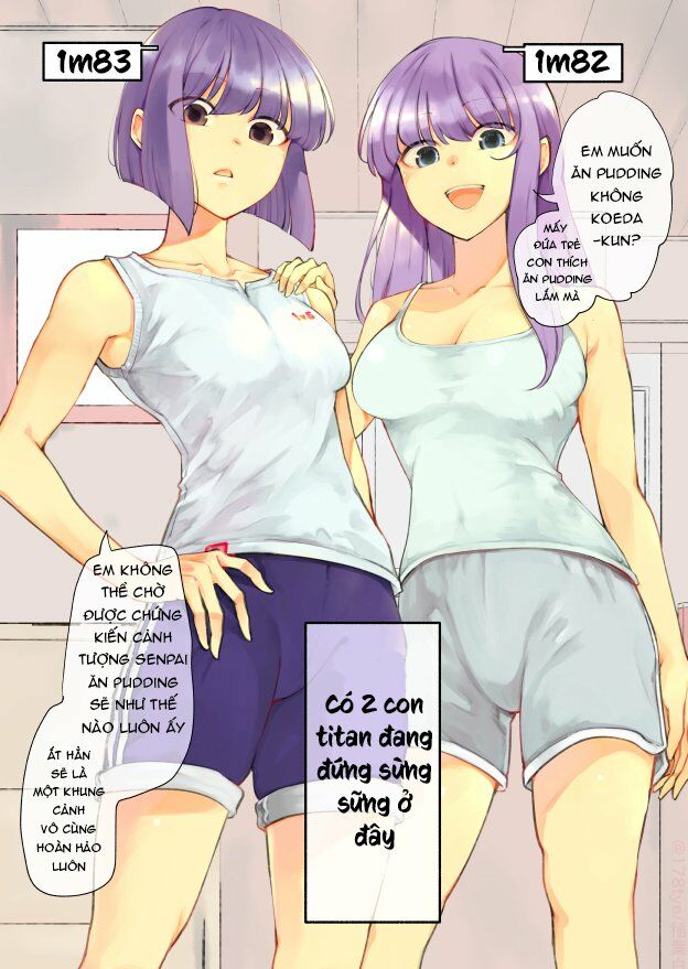 Koushinchou no Kouhai (♀) to Teishinchou no Senpai (♂) ga Renai ni Hatten suru made: Chapter 17
