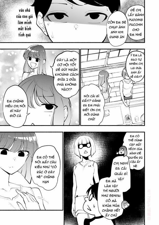 Koushinchou no Kouhai (♀) to Teishinchou no Senpai (♂) ga Renai ni Hatten suru made: Chapter 17