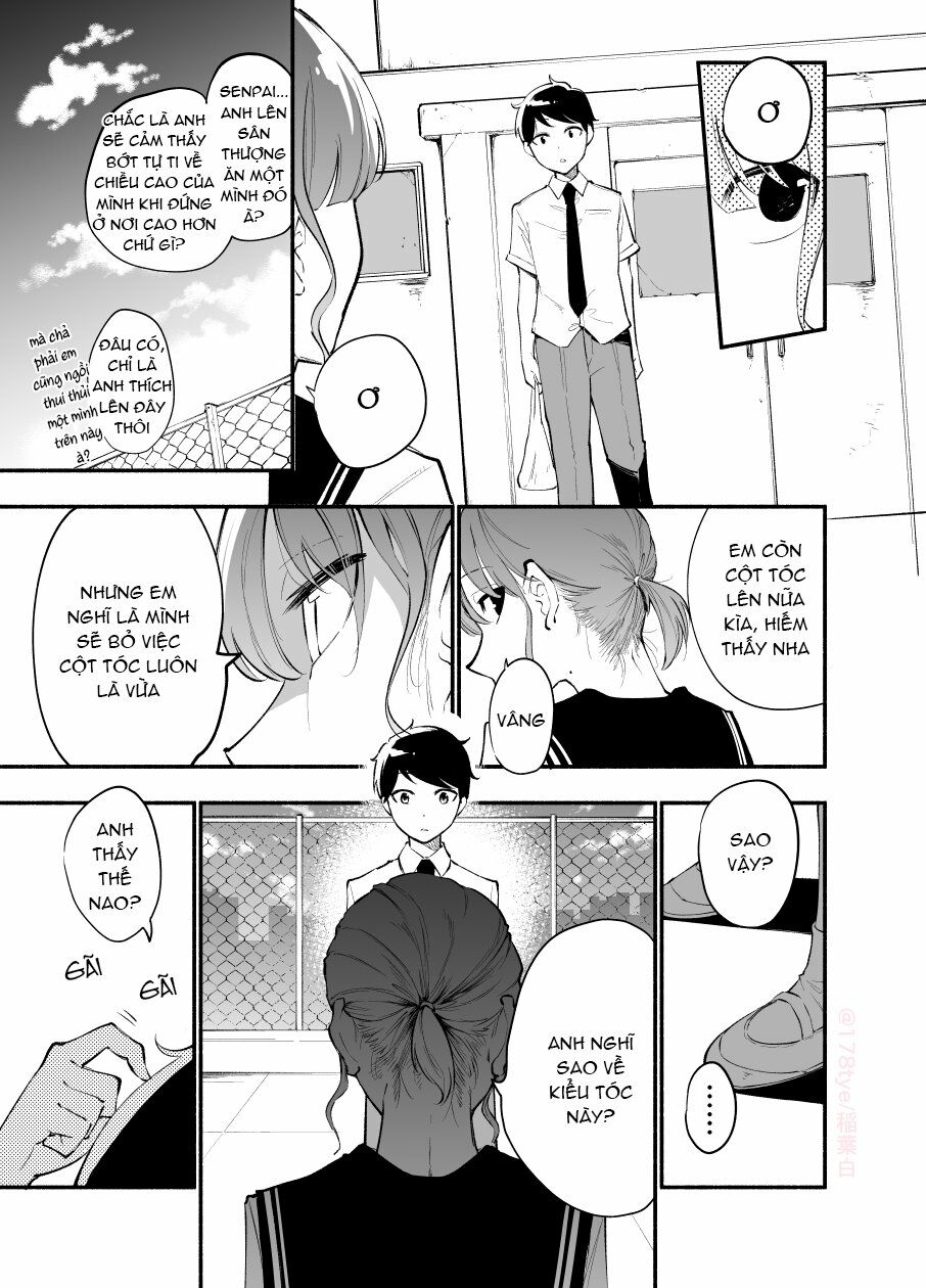 Koushinchou no Kouhai (♀) to Teishinchou no Senpai (♂) ga Renai ni Hatten suru made: Chapter 18