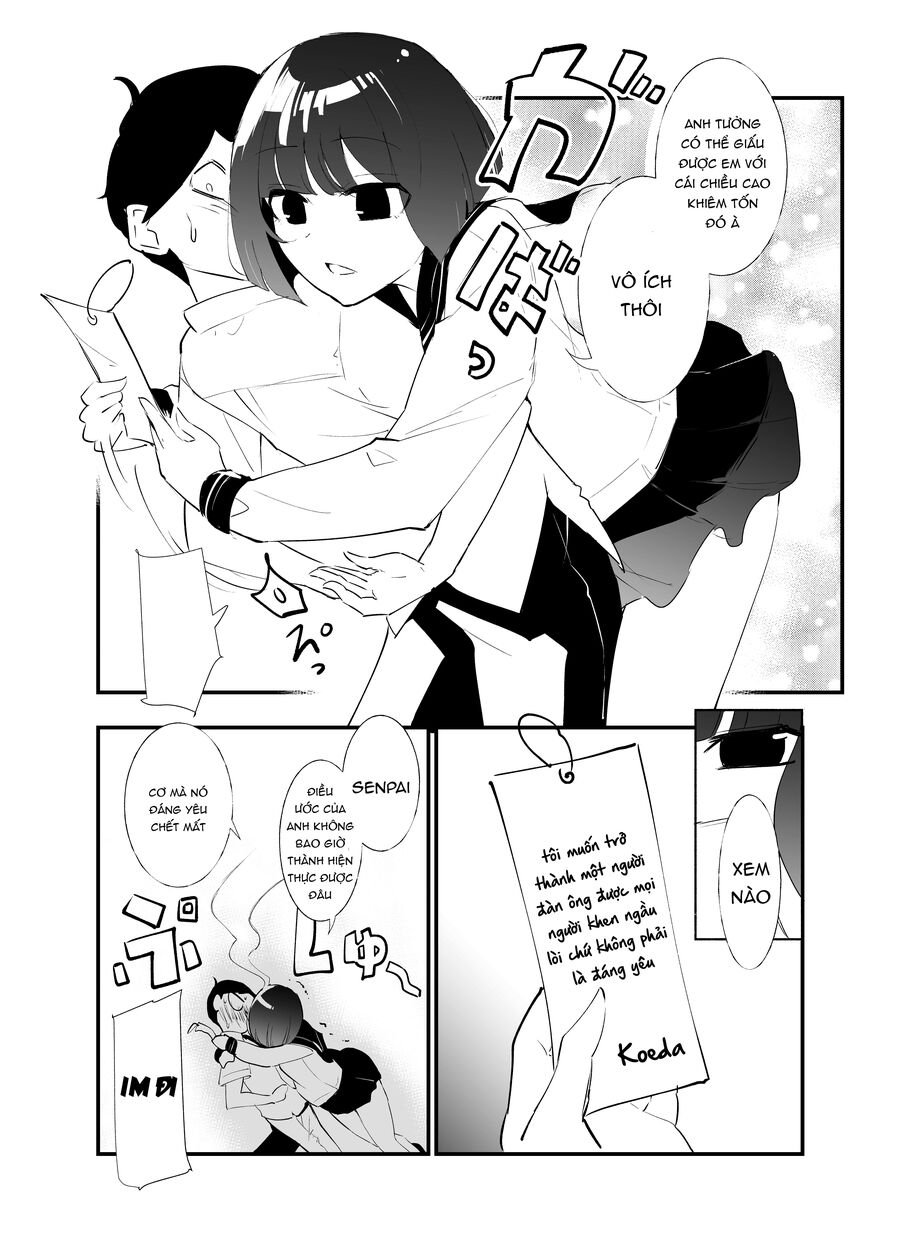 Koushinchou no Kouhai (♀) to Teishinchou no Senpai (♂) ga Renai ni Hatten suru made: Chapter 2