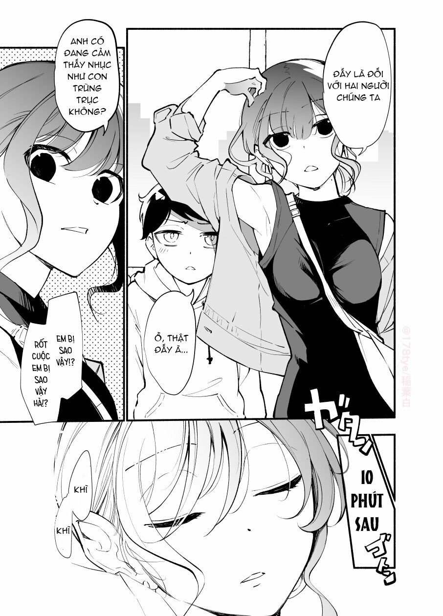 Koushinchou no Kouhai (♀) to Teishinchou no Senpai (♂) ga Renai ni Hatten suru made: Chapter 20