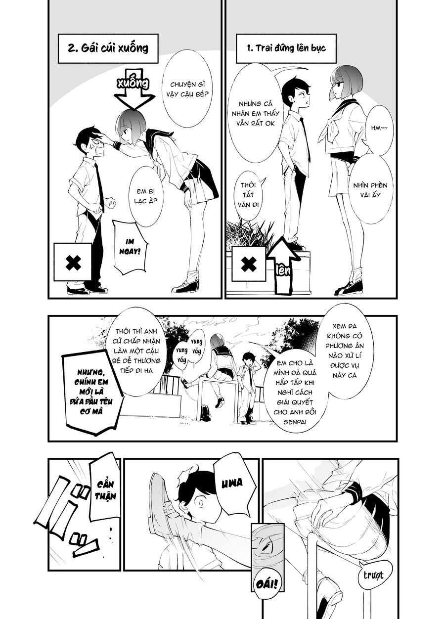Koushinchou no Kouhai (♀) to Teishinchou no Senpai (♂) ga Renai ni Hatten suru made: Chapter 3