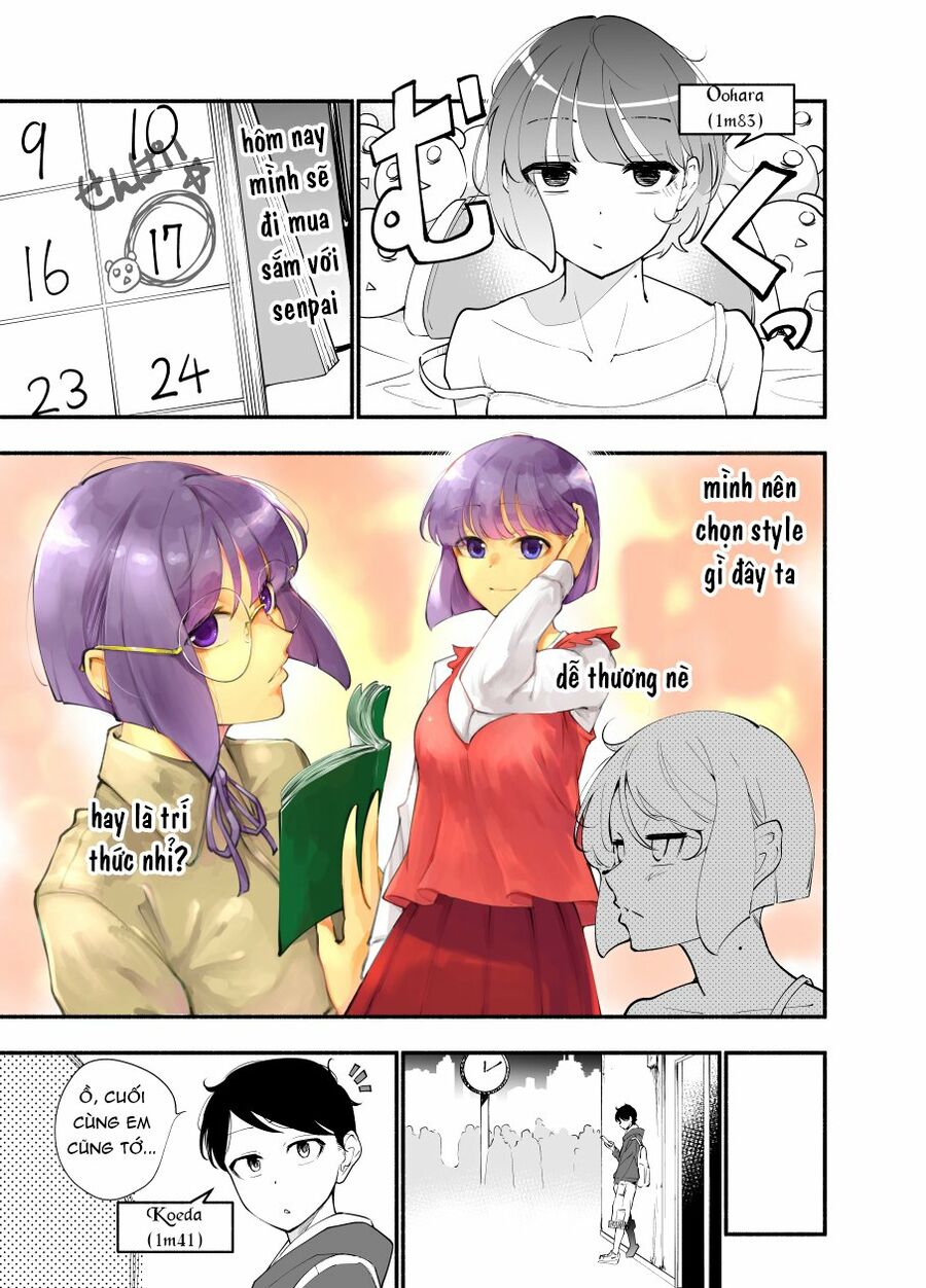 Koushinchou no Kouhai (♀) to Teishinchou no Senpai (♂) ga Renai ni Hatten suru made: Chapter 9