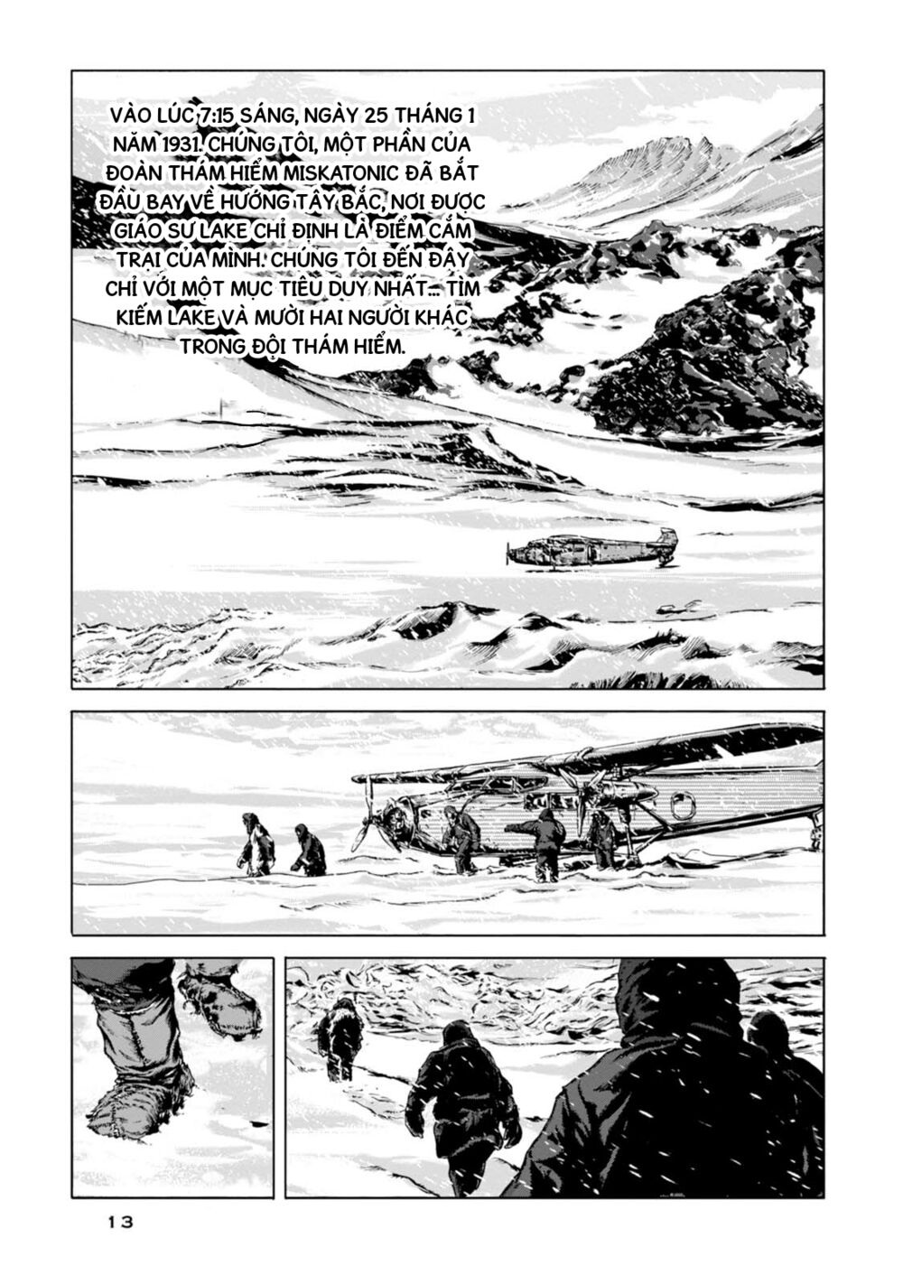 Kyouki no sanmyaku Nite - At the mountain of madness: Chapter 0: Sau cơn bão