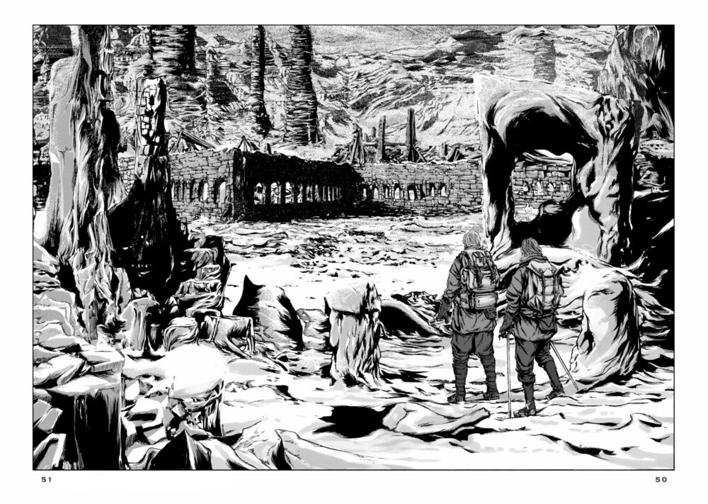 Kyouki no sanmyaku Nite - At the mountain of madness: Chapter 14: Sự hùng vĩ của mê cung đá