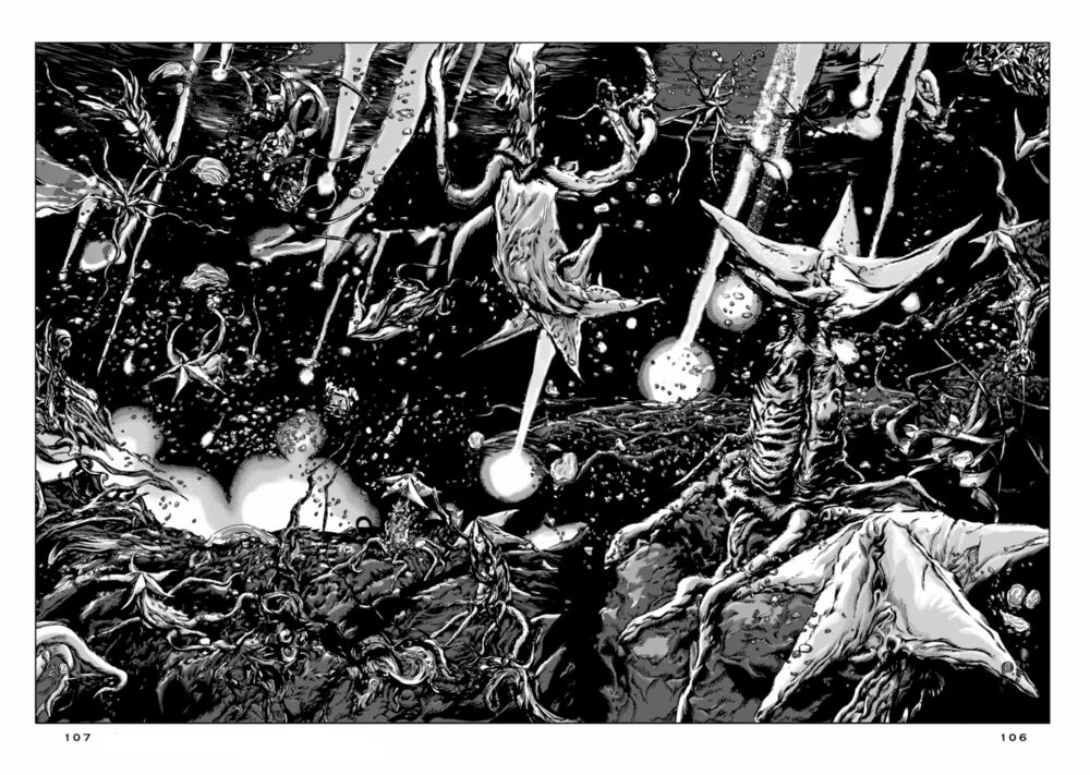 Kyouki no sanmyaku Nite - At the mountain of madness: Chapter 15: Bức tường và những nét chạm khắc