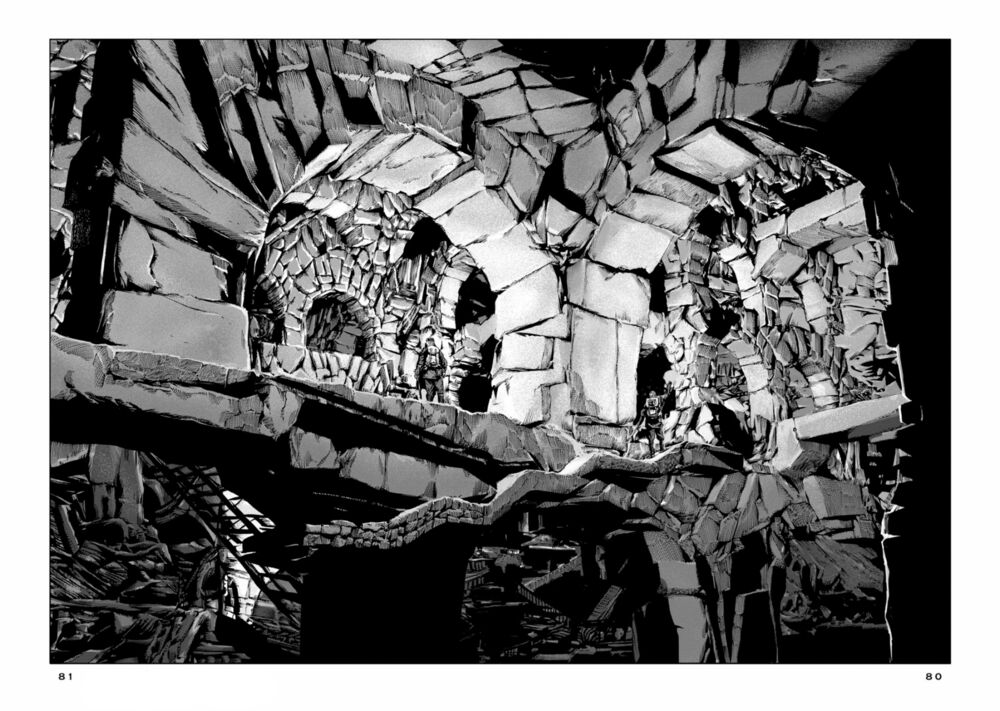 Kyouki no sanmyaku Nite - At the mountain of madness: Chapter 15: Bức tường và những nét chạm khắc