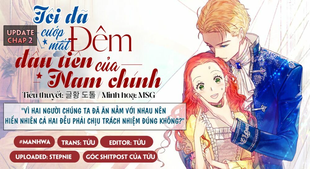 Tôi đã cướp mất đêm đầu tiên của nam chính: Chapter 2: Tôi đã ngủ với nam chính?!