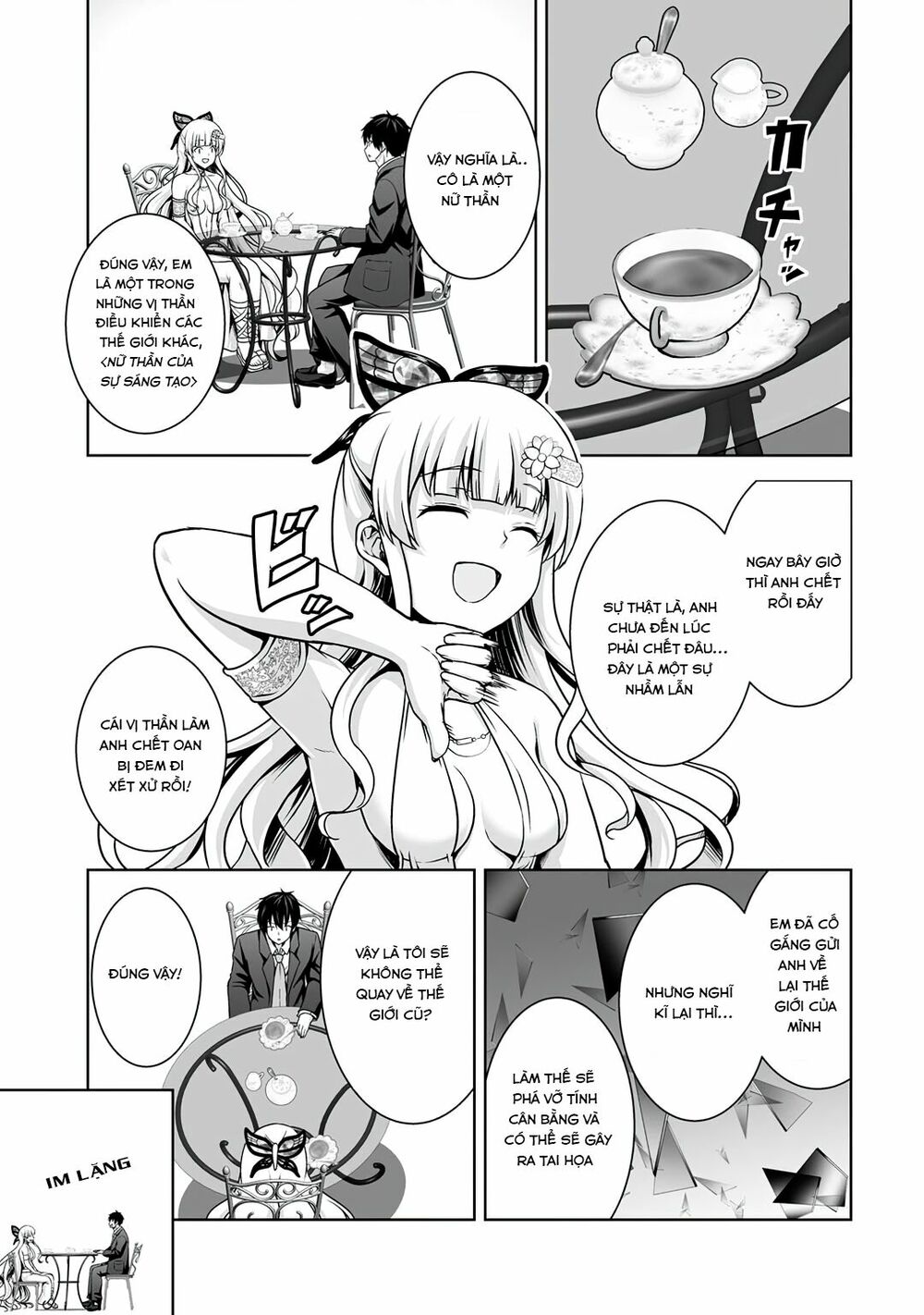 Tôi Tái Sinh Ở Thế Giới Khác Và Được Nữ Thần Tặng Toàn Skill Bá: Chapter 1