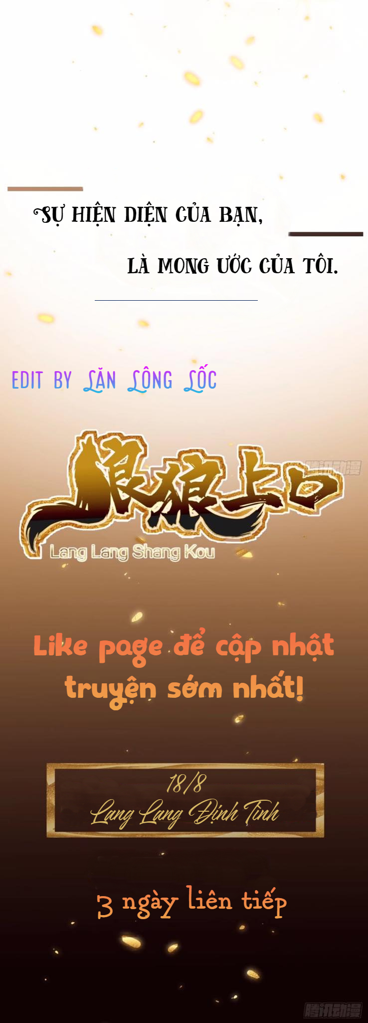 Lang Lang Thượng Khẩu: Chapter 0.75