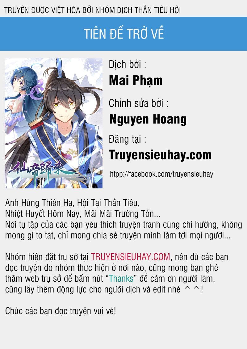 Tiên Đế Trở Về: Chương 68