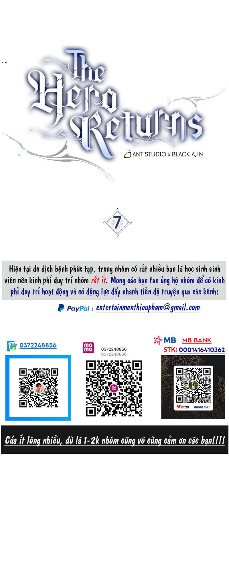 Anh Hùng Trở Về: Chương 7