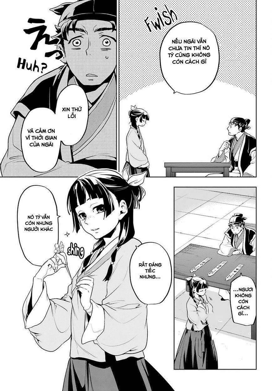 Dược Sư Tự Sự - Nhật ký giải mã bí ẩn chốn Hậu cung của Maomao: Chapter 10