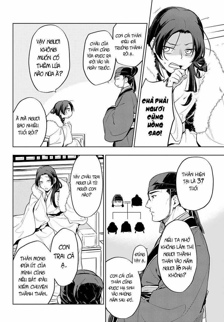 Dược Sư Tự Sự - Nhật ký giải mã bí ẩn chốn Hậu cung của Maomao: Chapter 36