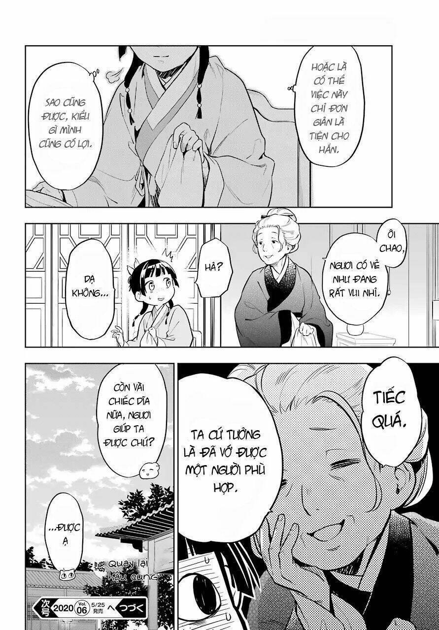 Dược Sư Tự Sự - Nhật ký giải mã bí ẩn chốn Hậu cung của Maomao: Chapter 36