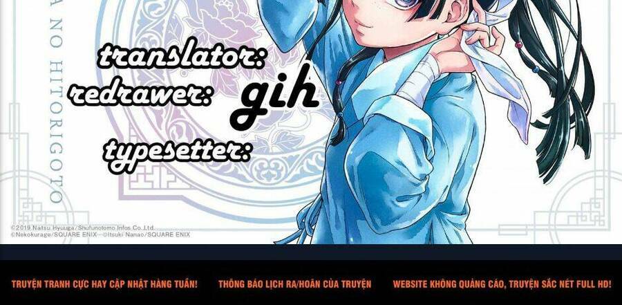 Dược Sư Tự Sự - Nhật ký giải mã bí ẩn chốn Hậu cung của Maomao: Chapter 39