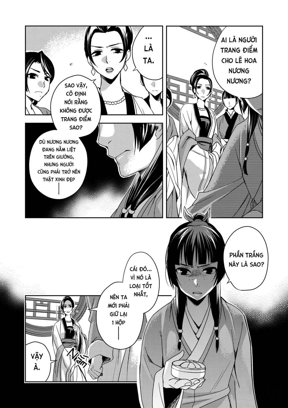 Dược Sư Tự Sự - Nhật ký giải mã bí ẩn chốn Hậu cung của Maomao: Chapter 5: Khám bệnh