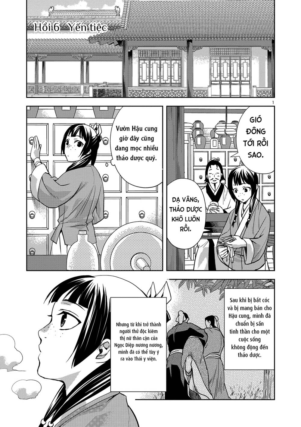 Dược Sư Tự Sự - Nhật ký giải mã bí ẩn chốn Hậu cung của Maomao: Chapter 6: - Hồi 6: Yến tiệc