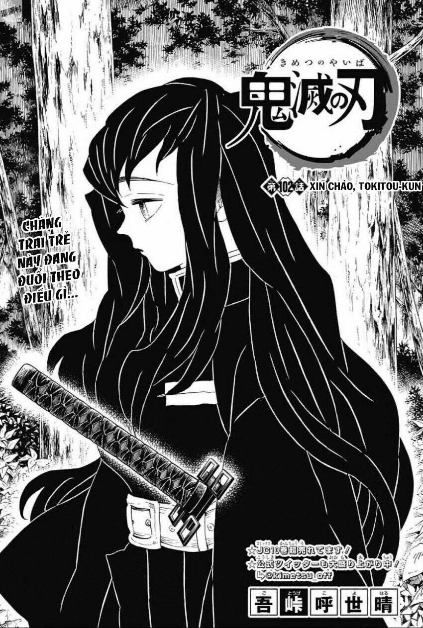 Thanh Gươm Diệt Quỷ: Chapter 102: Xin chào, Tokitou-kun