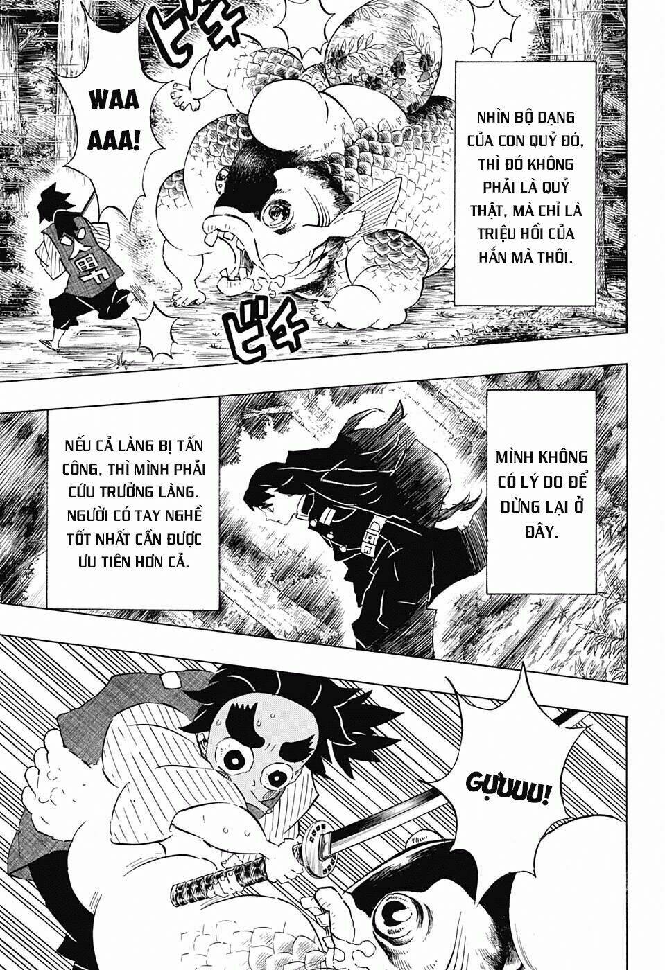 Thanh Gươm Diệt Quỷ: Chapter 107: Vướng víu quá