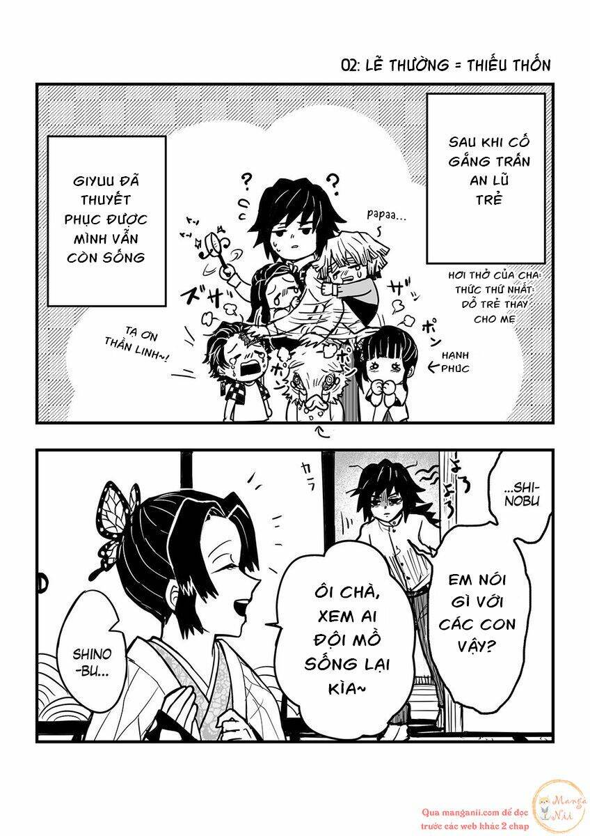 Thanh Gươm Diệt Quỷ: Chapter 175.1: Ngoại truyện 1: Gia đình Kochou Tomioka