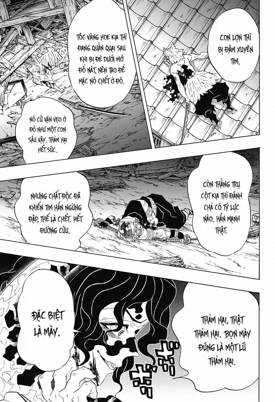 Thanh Gươm Diệt Quỷ: Chapter 92: Đồ sâu bọ, đần độn, hèn nhát giữa những thằng khờ