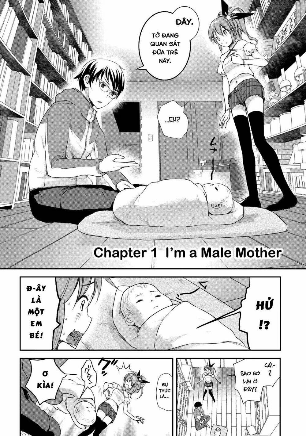 Chichi no Jikan: Chapter 1: A Male Mother