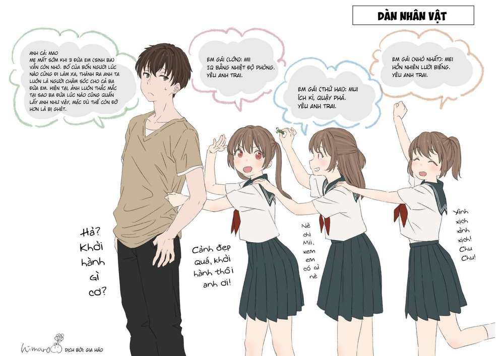 Anh trai cùng 3 cô em gái sinh ba: Chapter 1