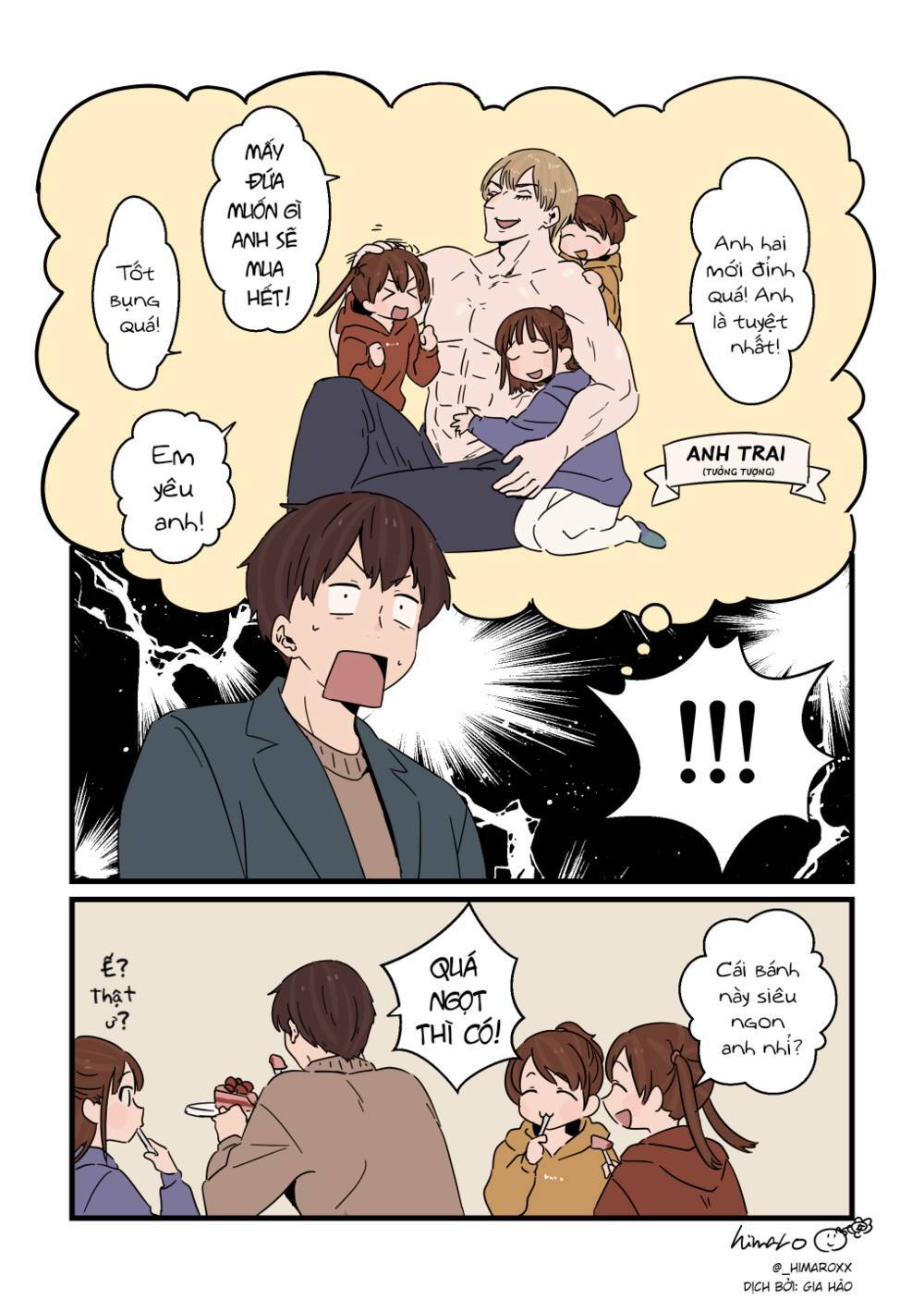 Anh trai cùng 3 cô em gái sinh ba: Chapter 12