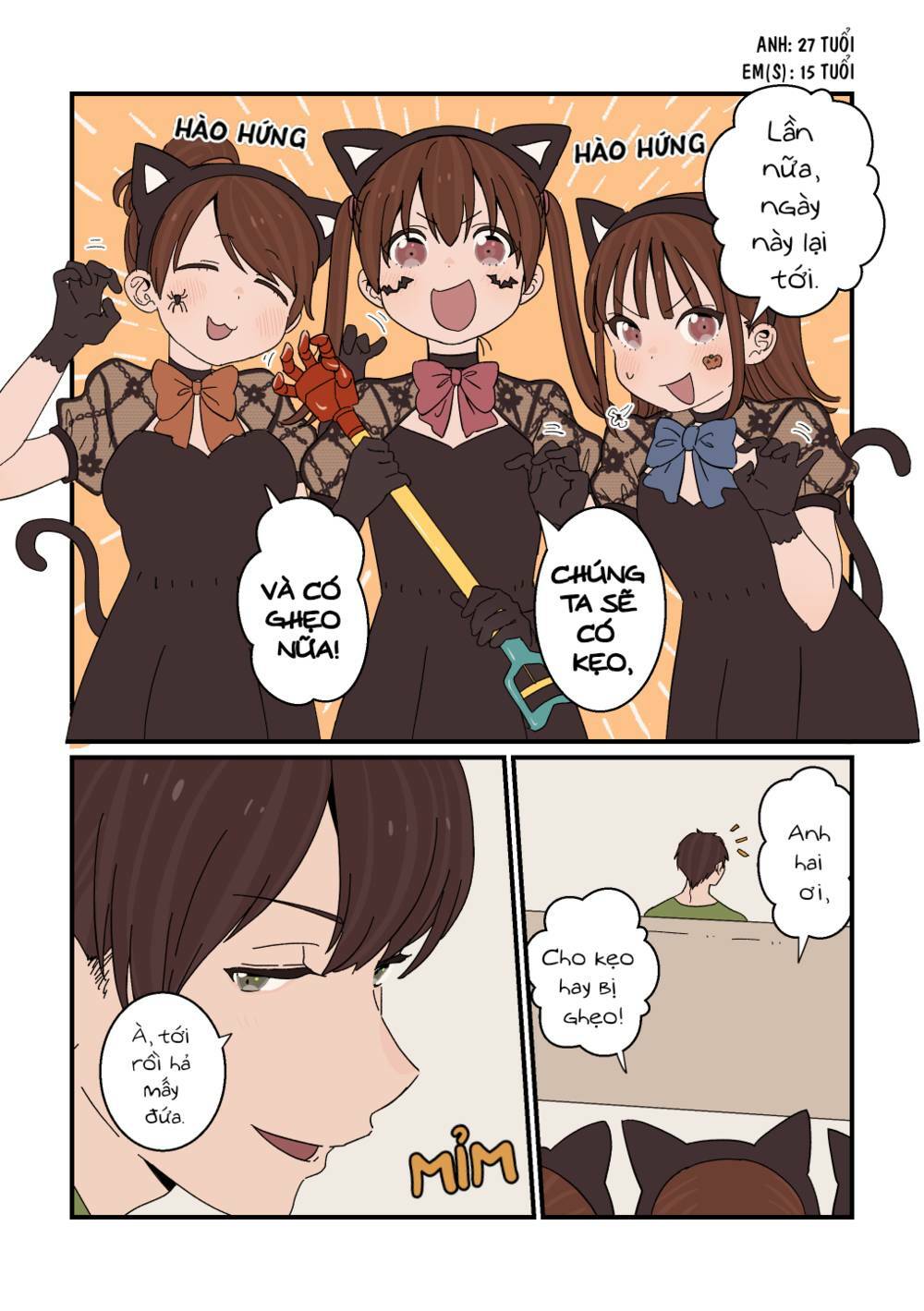 Anh trai cùng 3 cô em gái sinh ba: Chapter 16