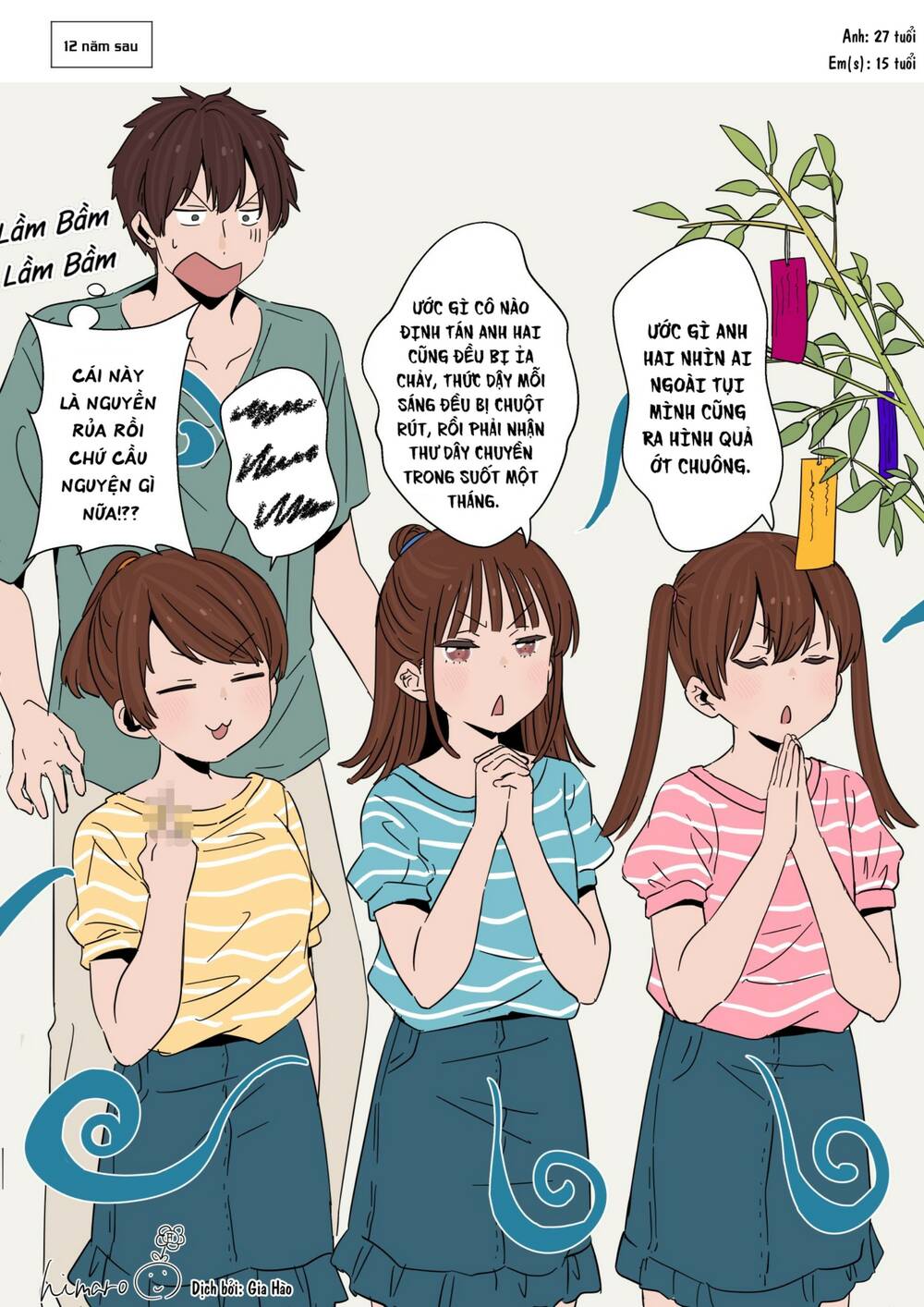Anh trai cùng 3 cô em gái sinh ba: Chapter 18