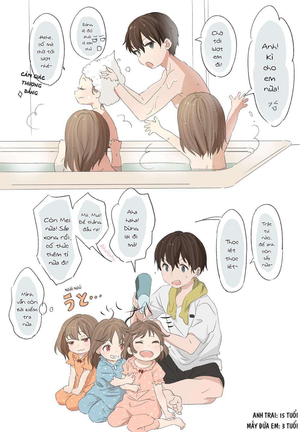 Anh trai cùng 3 cô em gái sinh ba: Chapter 2